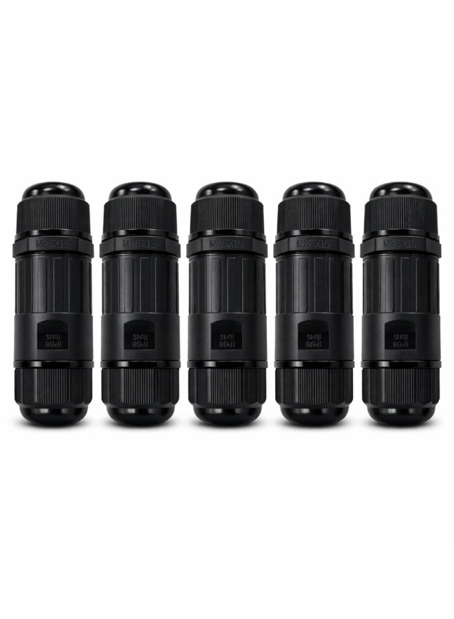 IP68 Waterproof Inline Connector M25 (Pack of 5)