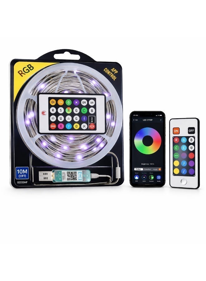 RGB LED Strip Light 10M — USB Powered